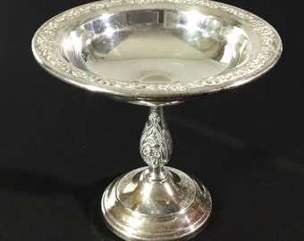 Vintage Sheridan Co.-silver plate open compote
