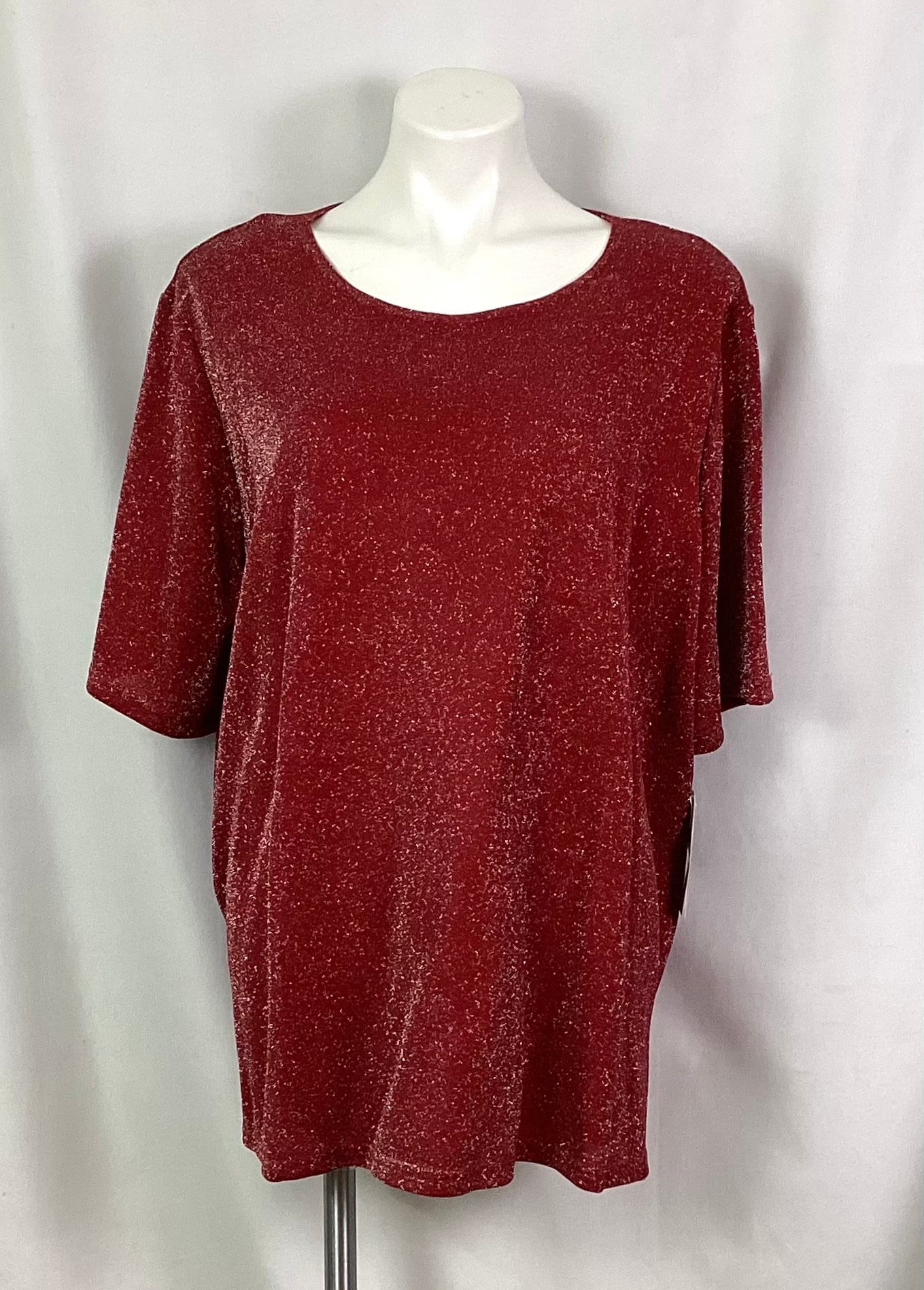 トップス ounce glitter collar knit Sweater with rhinestone neckline | Genny