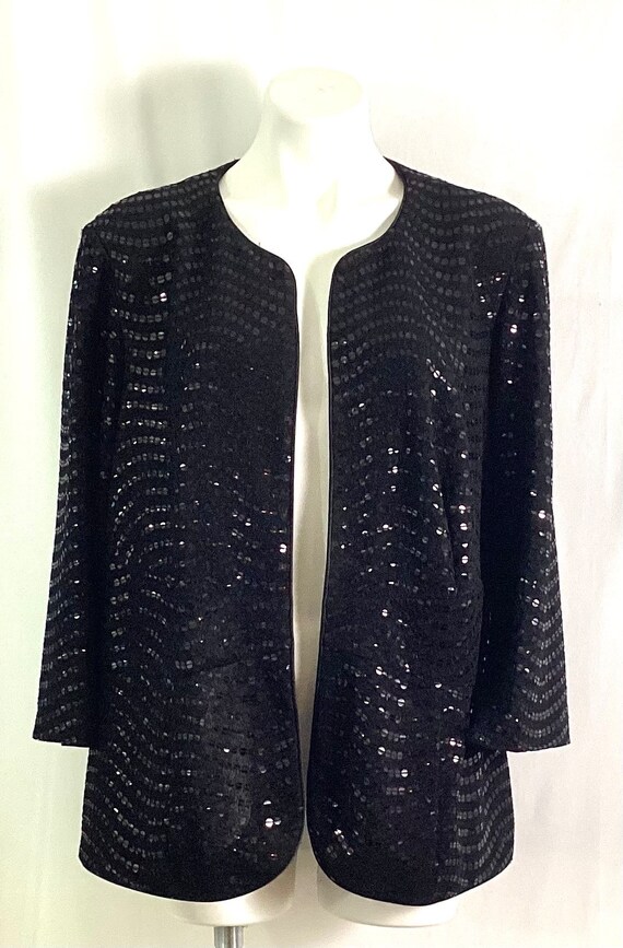 Alex Evenings sequin jacket-size 2X