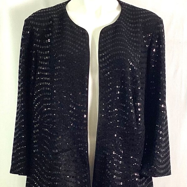 Alex Evenings sequin jacket-size 2X