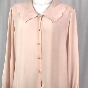 Vintage La blouse pink blouse