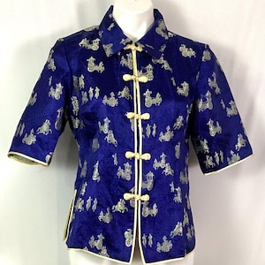 NWT- Eastern silk - Mandarin silk jacket/top -Size-S/M