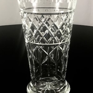 Large Wedgwood  cut crystal vase