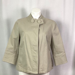 NWOT-VINTAGE -Talbots-cotton -cropped jacket-medium