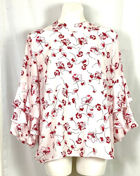 NWOT- CeCe feminine crepe blouse-XL