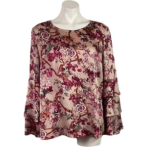 NWOT-Liz Claiborne silky charmeuse blouse-XL