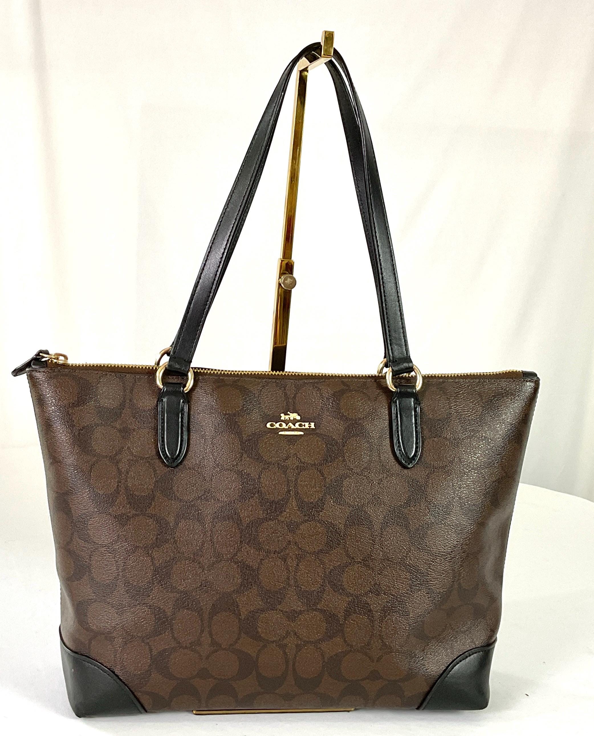 coachバッグ Coach-#f29203-textured -pvc-(faux Leather)-signature Tote-(like