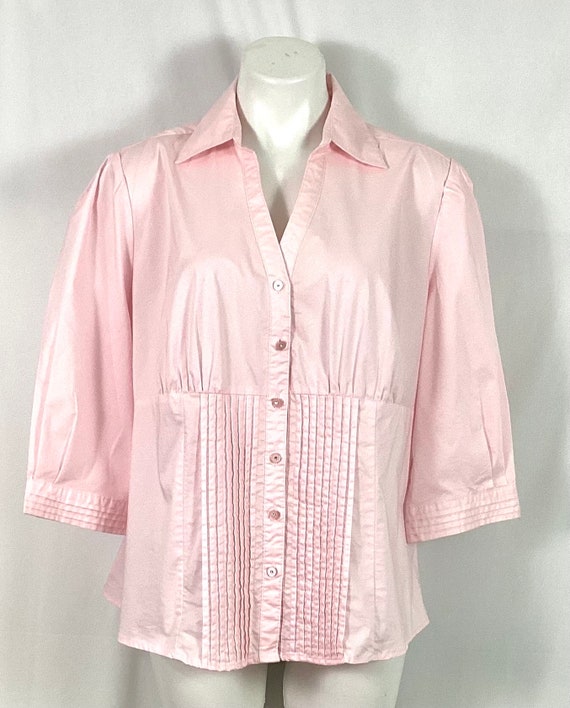 Cato-blush pink-cotton blouse-size XL