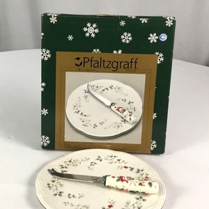 Pfaltzgraff -Winterberry -cheese tray and slicer -free shipping