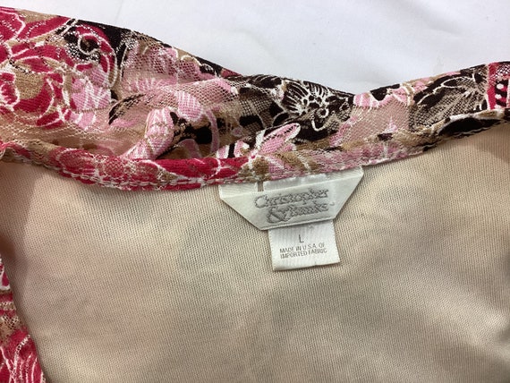 Christopher and Banks sheer net blouse-size-L - image 7