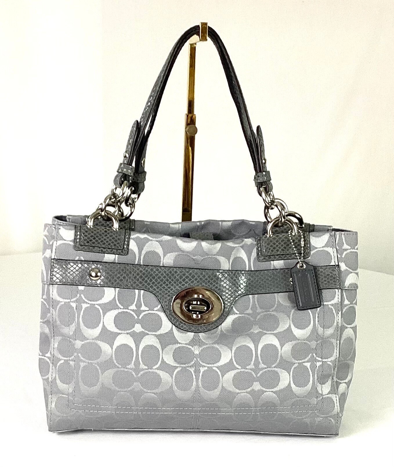 Nwot-coach Penelope Signature-#f16540-jacquard Weave Shoulder Bag