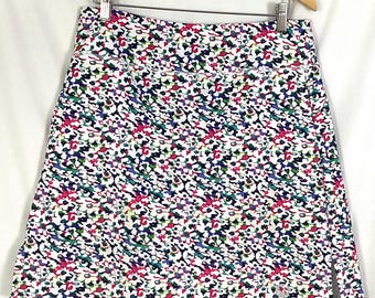 Moteepi- abstract confetti colored ladies skort-size L