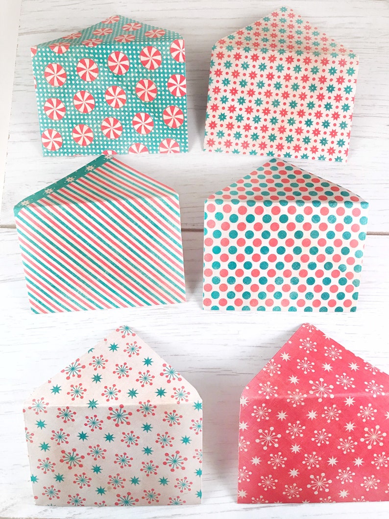 christmas gift card wallets gift card wallets Set of 6 christmas gift card envelope gift card envelopes christmas Christmas gift cards