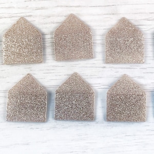 10 mini envelopes and cards, rose gold mini envelopes and cards, little cards and envelopes, thank you cards, mini note cards, glitter cards