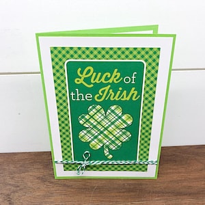 Cute St. Patrick’s Day Handmade Greeting Card, Luck of the Irish