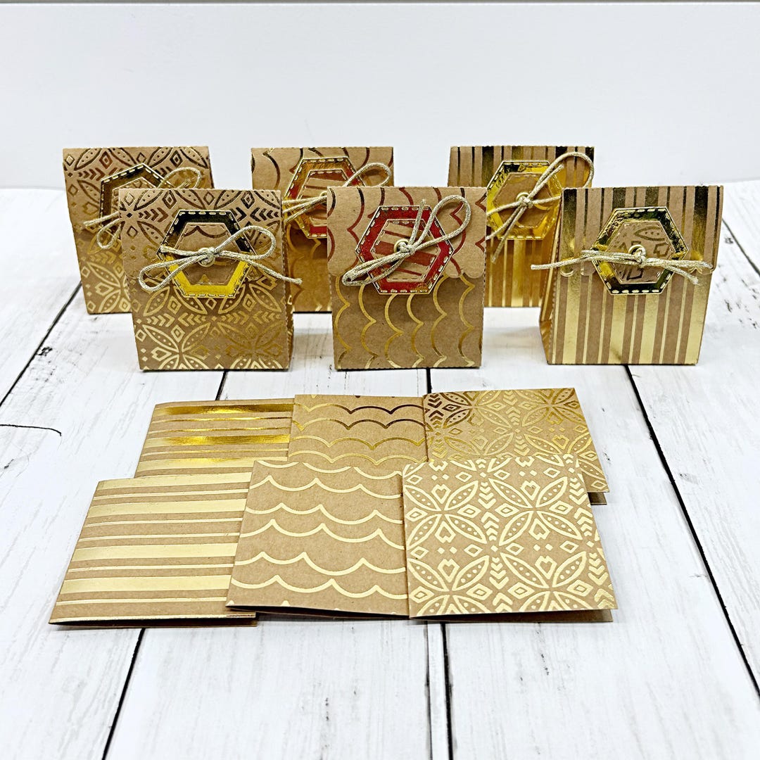 Mini Gift Bag Set With Matching Note Cards • Jewelry Packaging ...