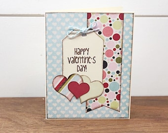 Happy Valentine's Day Card, Handmade Cute and Simple Valentine