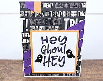 Hey Ghoul Hey Cute Handmade Halloween Card