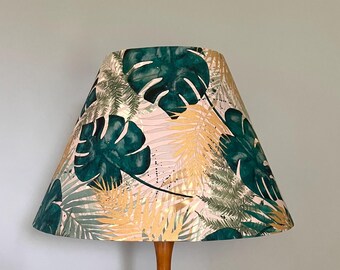 Monstera Tapered Lampshade
