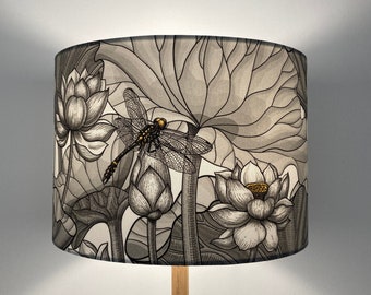 Golden Dragonfly Lampshade