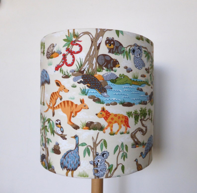 Australian Outback Animals Lampshade Nursery Decor Etsy Australia