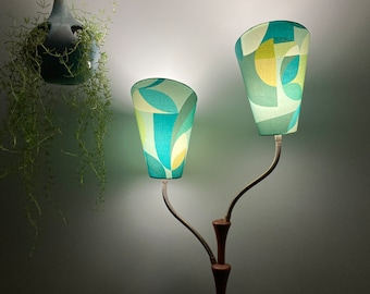 Mid Century Gooseneck Lampshades / Scuttle Shades