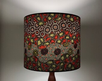 Aboriginal Dot Art Lampshade: Indigenous Cotton Lampshade