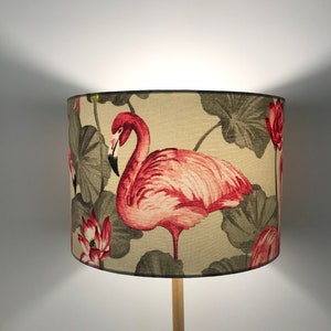 Flamingo & Lotus Lampshade