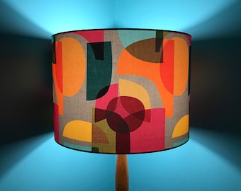 Mid Century Retro Colourful Lampshade