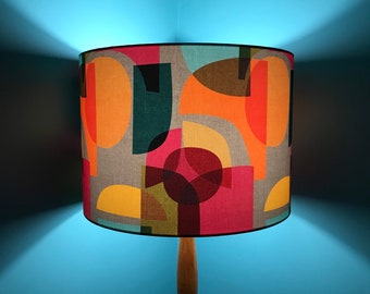 Mid Century Retro Colourful Lampshade