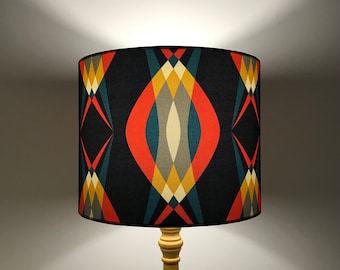 Mid Century Retro Geometric Lampshade