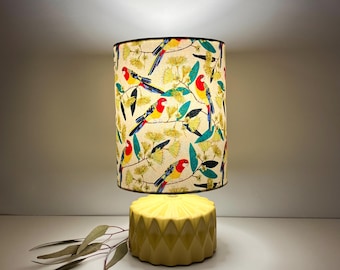 Eastern Rosella Yellow Ceramic Table Lamp