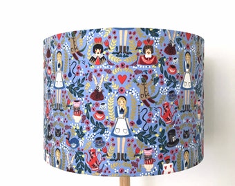 Alice in Wonderland Lampshade - Blue