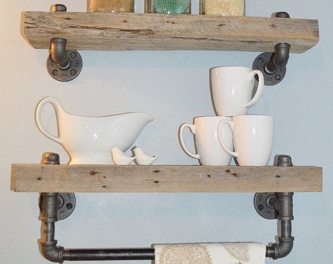 Reclaimed Barn Wood Bathroom Shelves Etsy