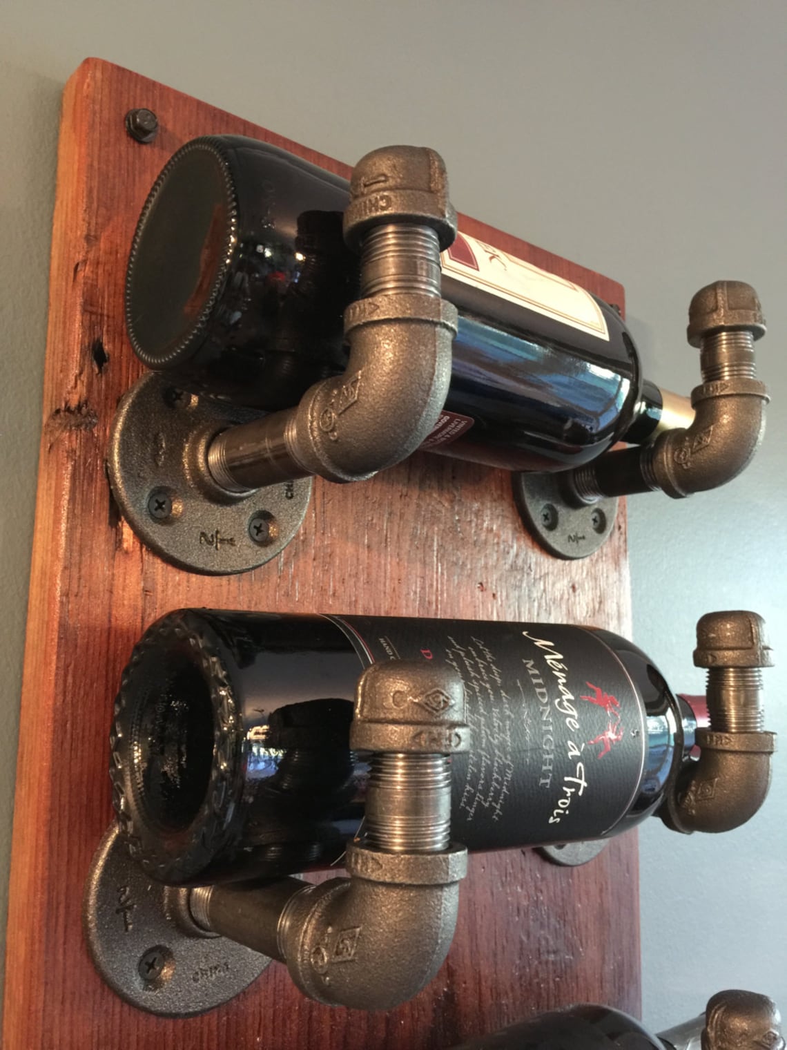 Industrial Pipe Wine Rack Etsy