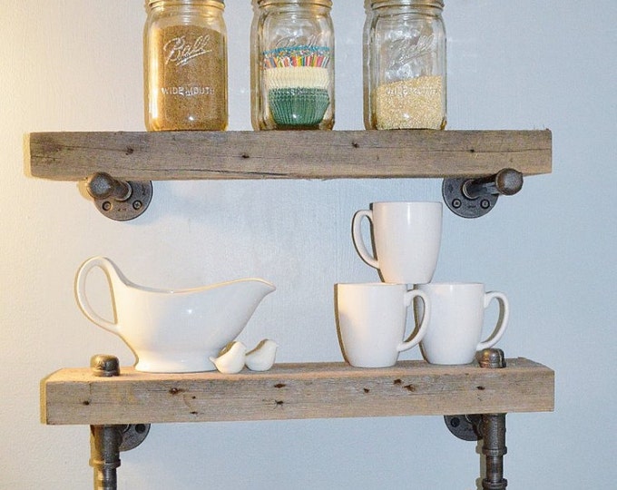 Reclaimed Barn Wood Kitchen Shelves Etsy