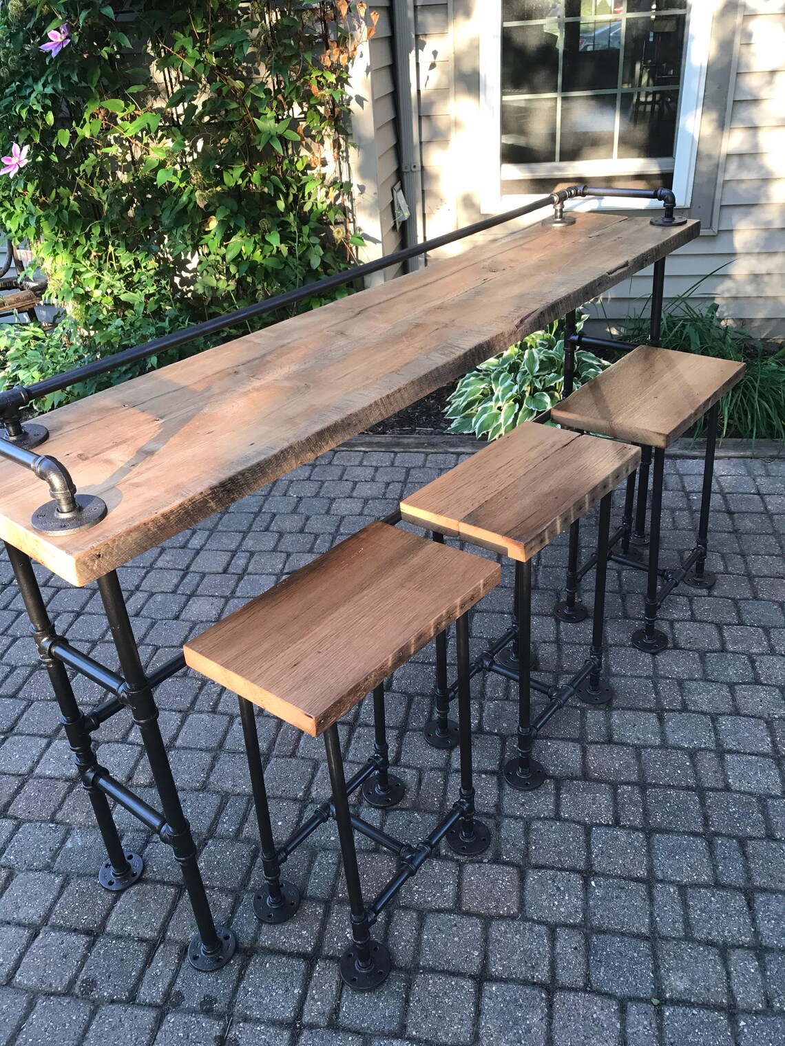 Reclaimed Barn Wood Bar Stool Etsy