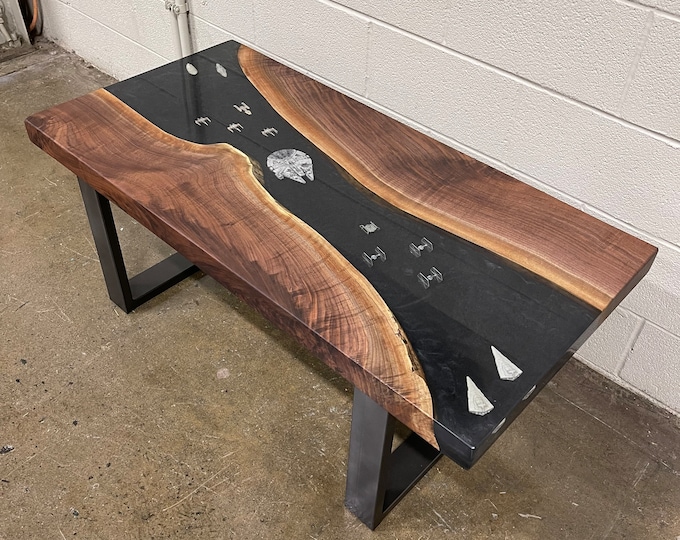 Star Wars Space Theme River Table Epoxy End Table Coffee Table Etsy