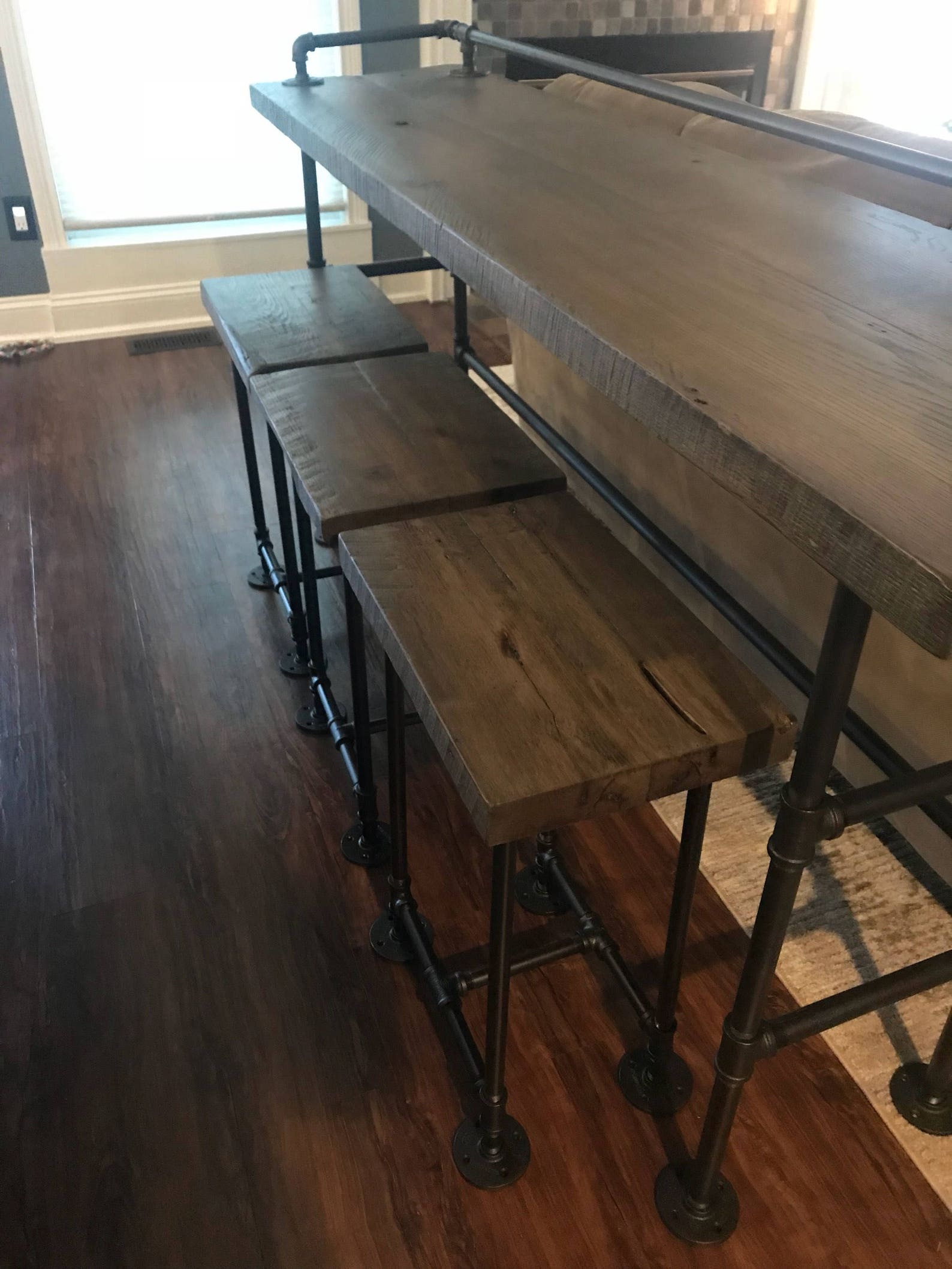 Reclaimed Barn Wood Bar Stool Etsy