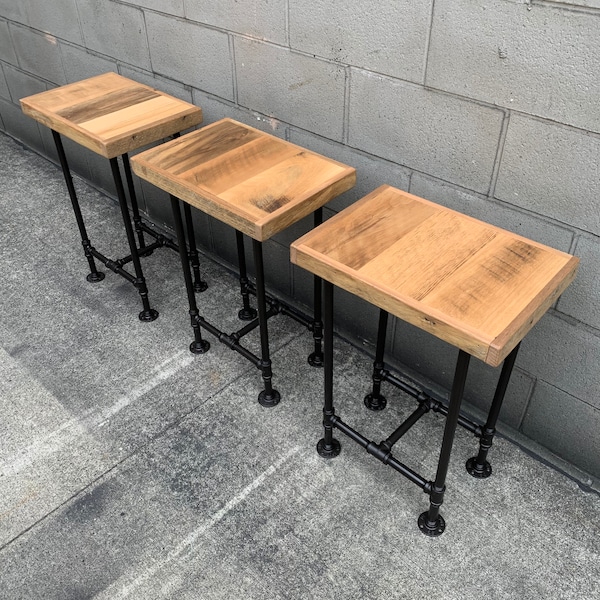 Reclaimed Bar Stool Etsy