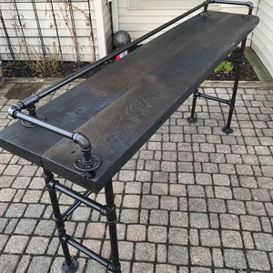 Reclaimed Barn Wood Sofa Bar Table - 6ft - Restaurant Counter Community Cafe Coffee Conference Office Meeting Pub High Top