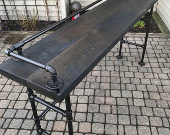 Reclaimed Barn Wood Sofa Bar Table - 6ft - Restaurant Counter Community Cafe Coffee Conference Office Meeting Pub High Top