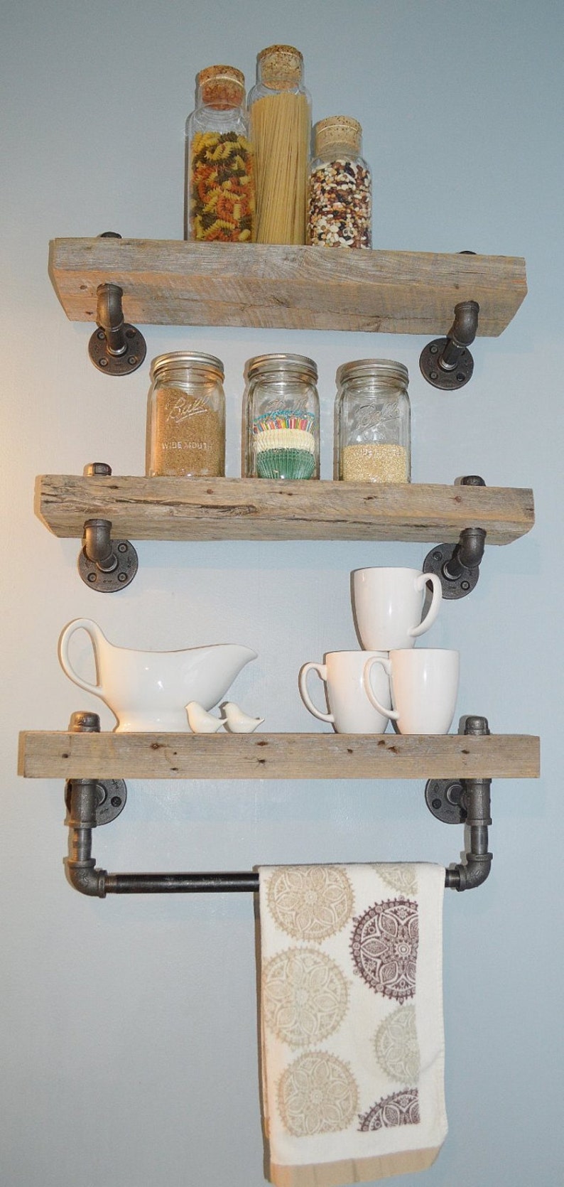 Reclaimed Barn Wood Bathroom Shelves Etsy
