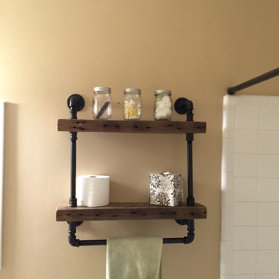 Reclaimed Barn Wood Bathroom Shelves Etsy