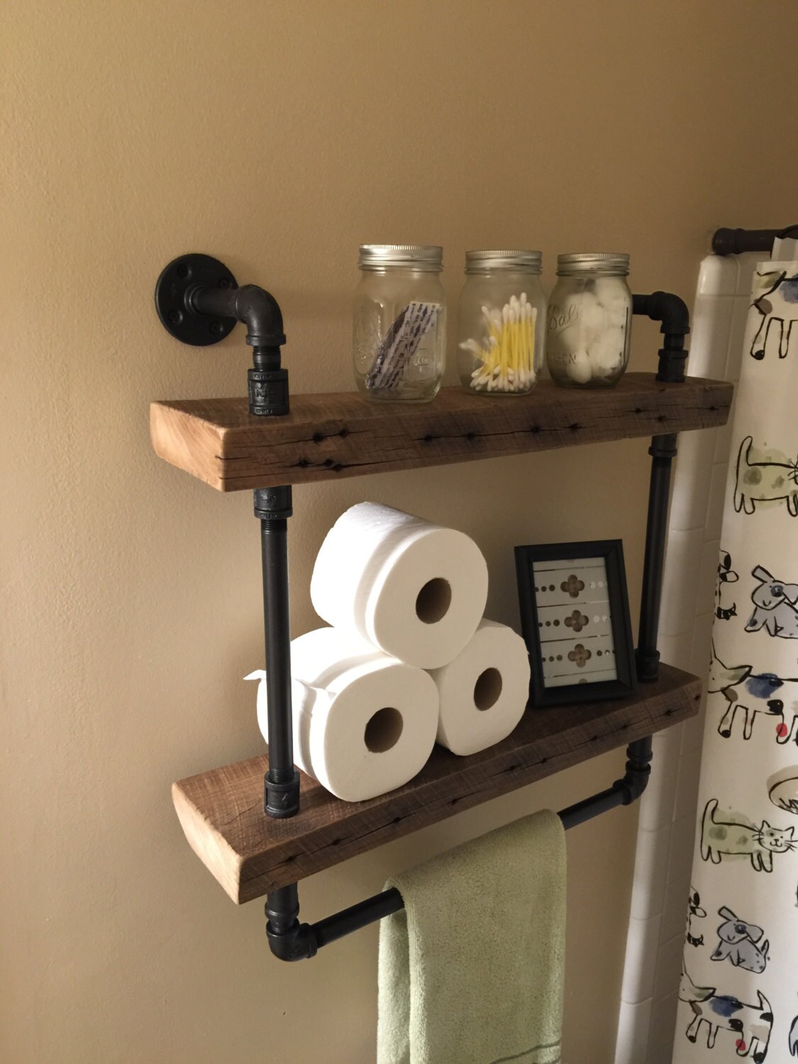 Reclaimed Barn Wood Bathroom Shelves Etsy