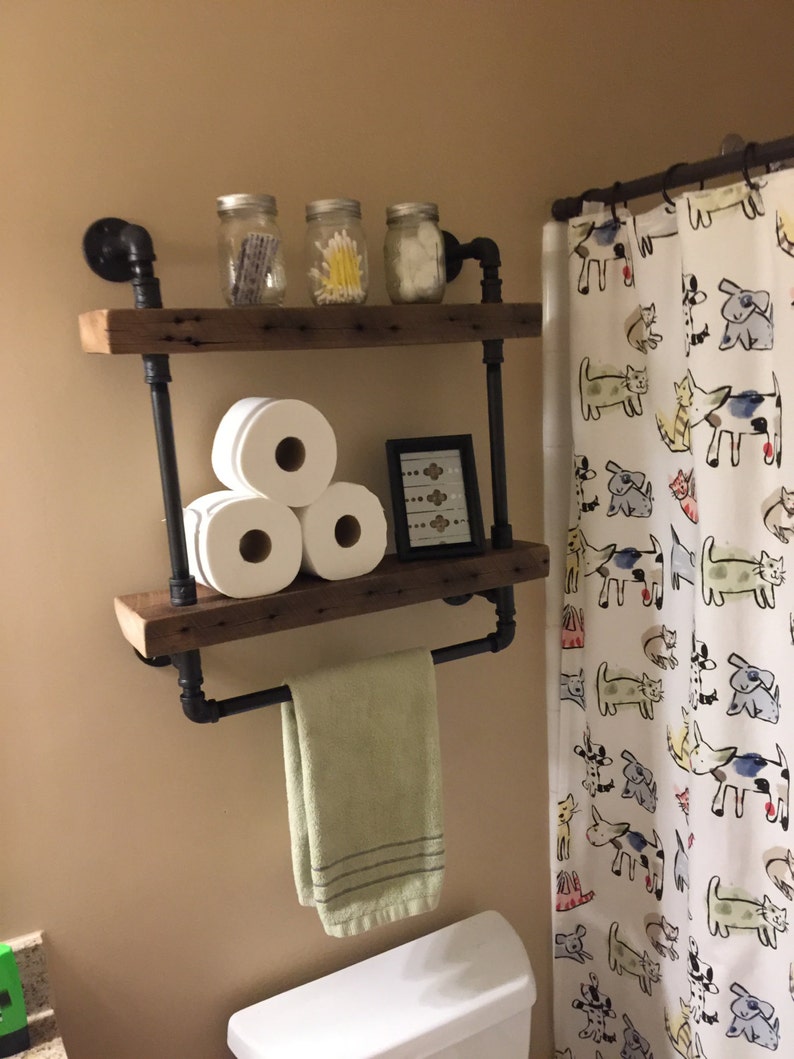 Reclaimed Barn Wood Bathroom Shelves Etsy