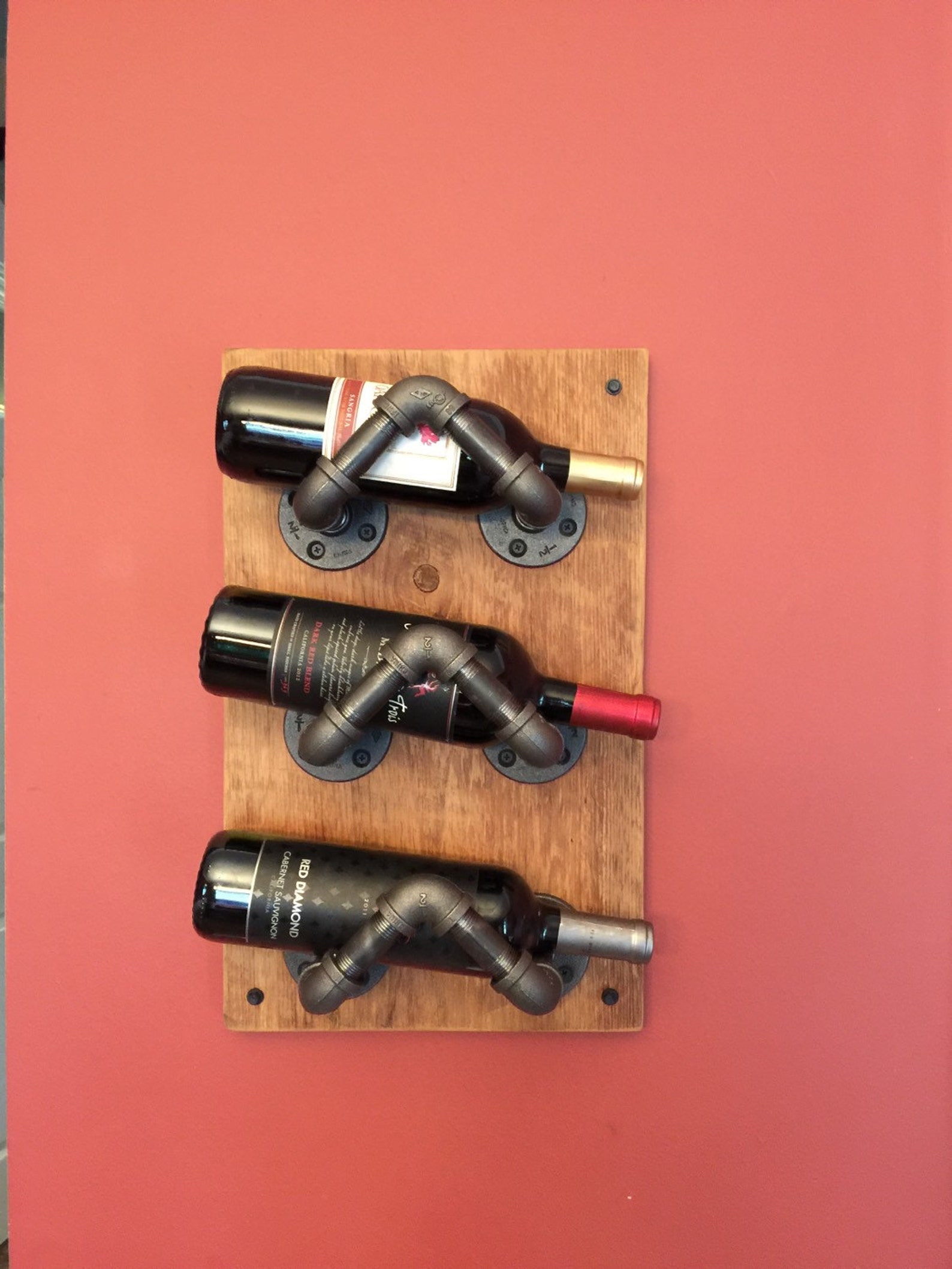 Industrial Pipe Wine Rack Etsy