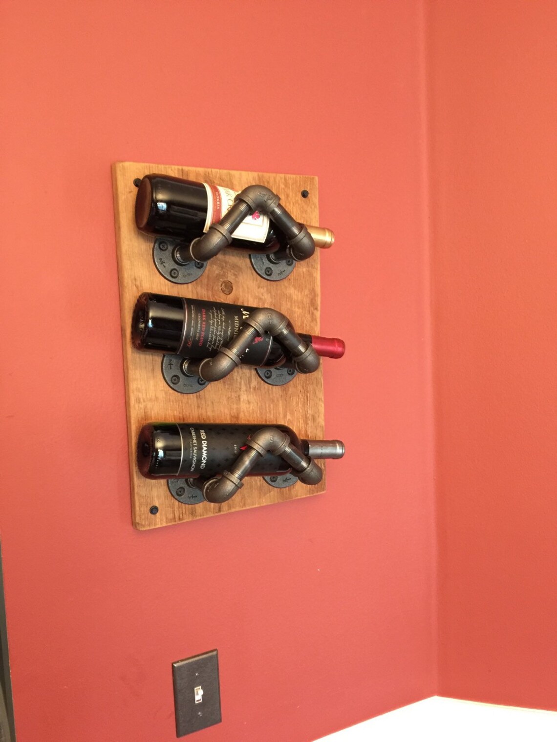 Industrial Pipe Wine Rack Etsy