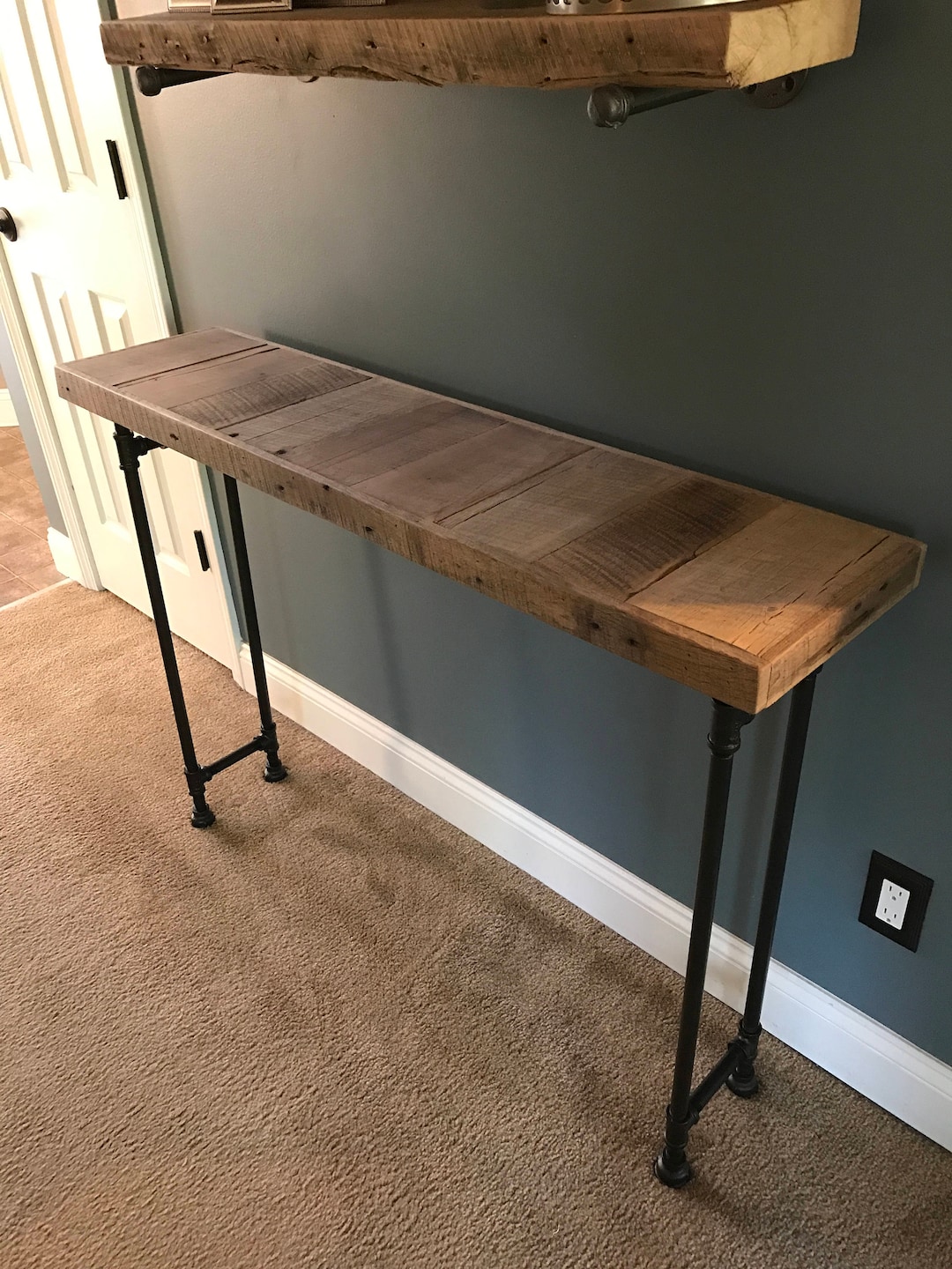 Reclaimed Barn Wood Sofa Table Etsy