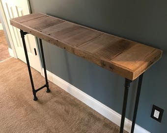 Reclaimed Barn Wood Sofa Table